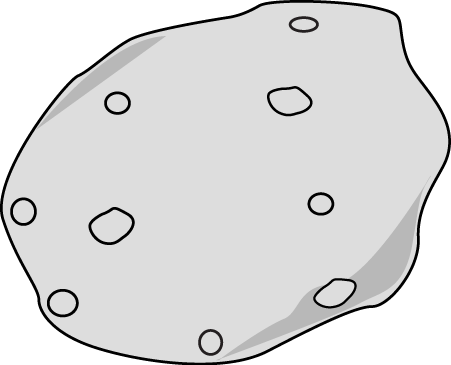 Transparent Asteroid 2013