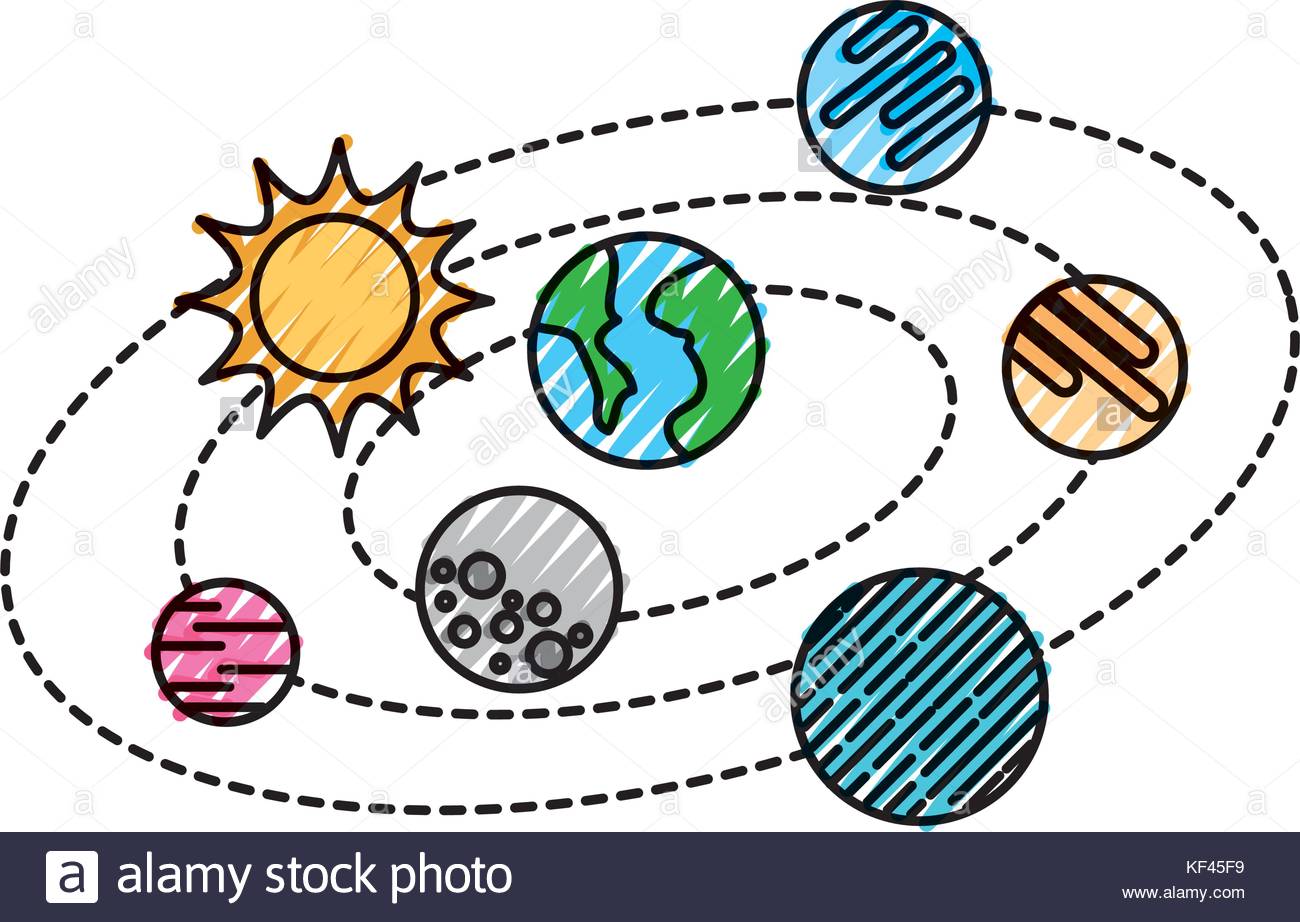 solar system with planets and sun orbit science astronomy space