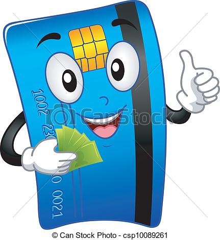 ATM Card Mascot - csp10089261 - Atm Clipart