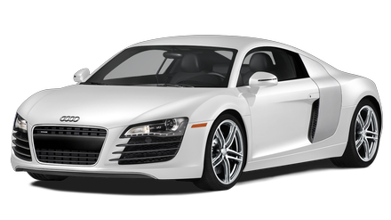 white audi R8 PNG image