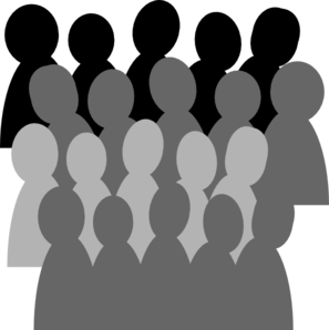 Crowd Silhouette Clipart