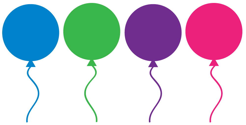 birthday balloons clipart