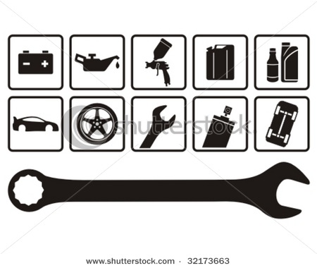 Auto Mechanic Logo Clipart #1