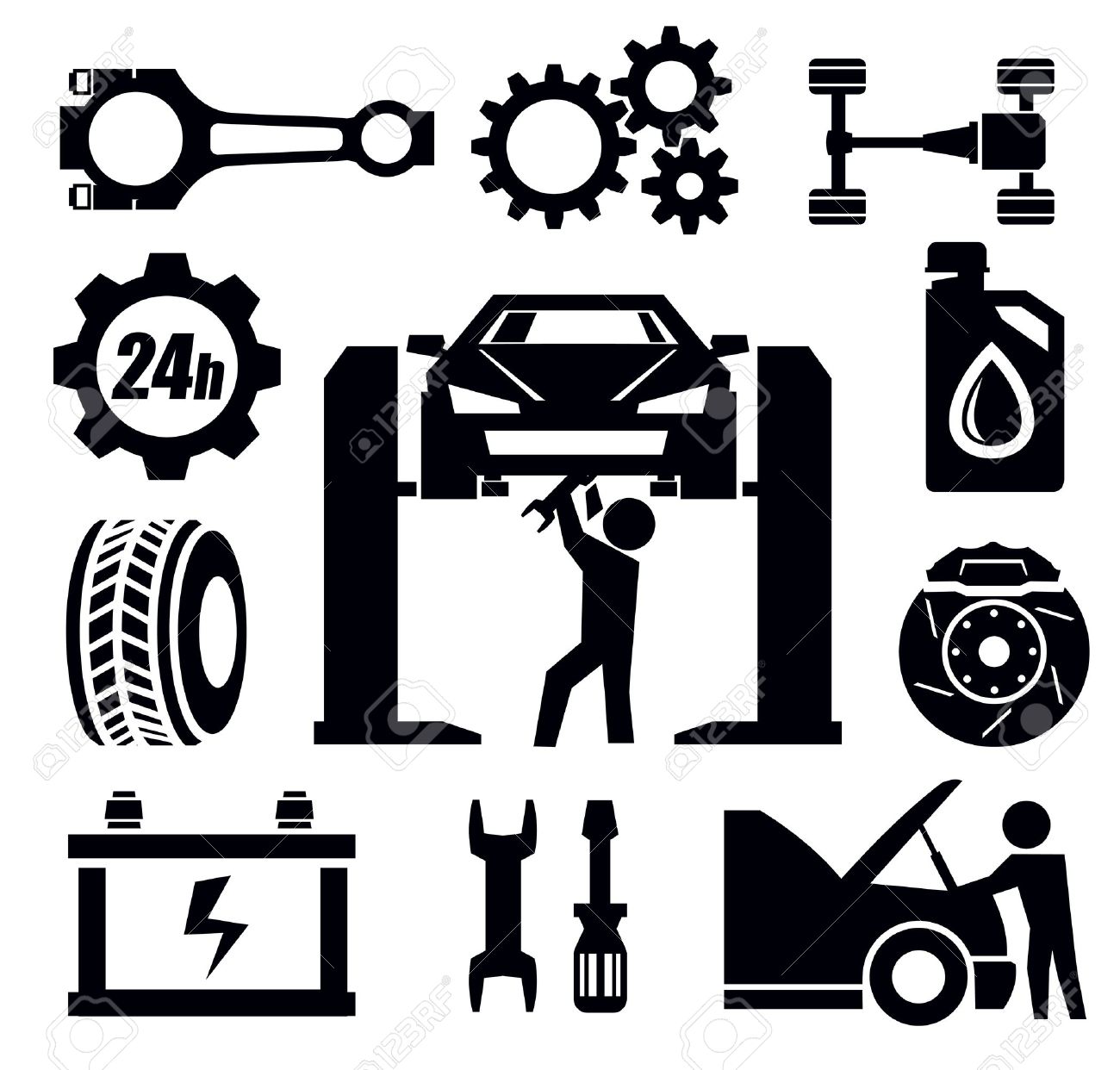 auto repair: car repair icon