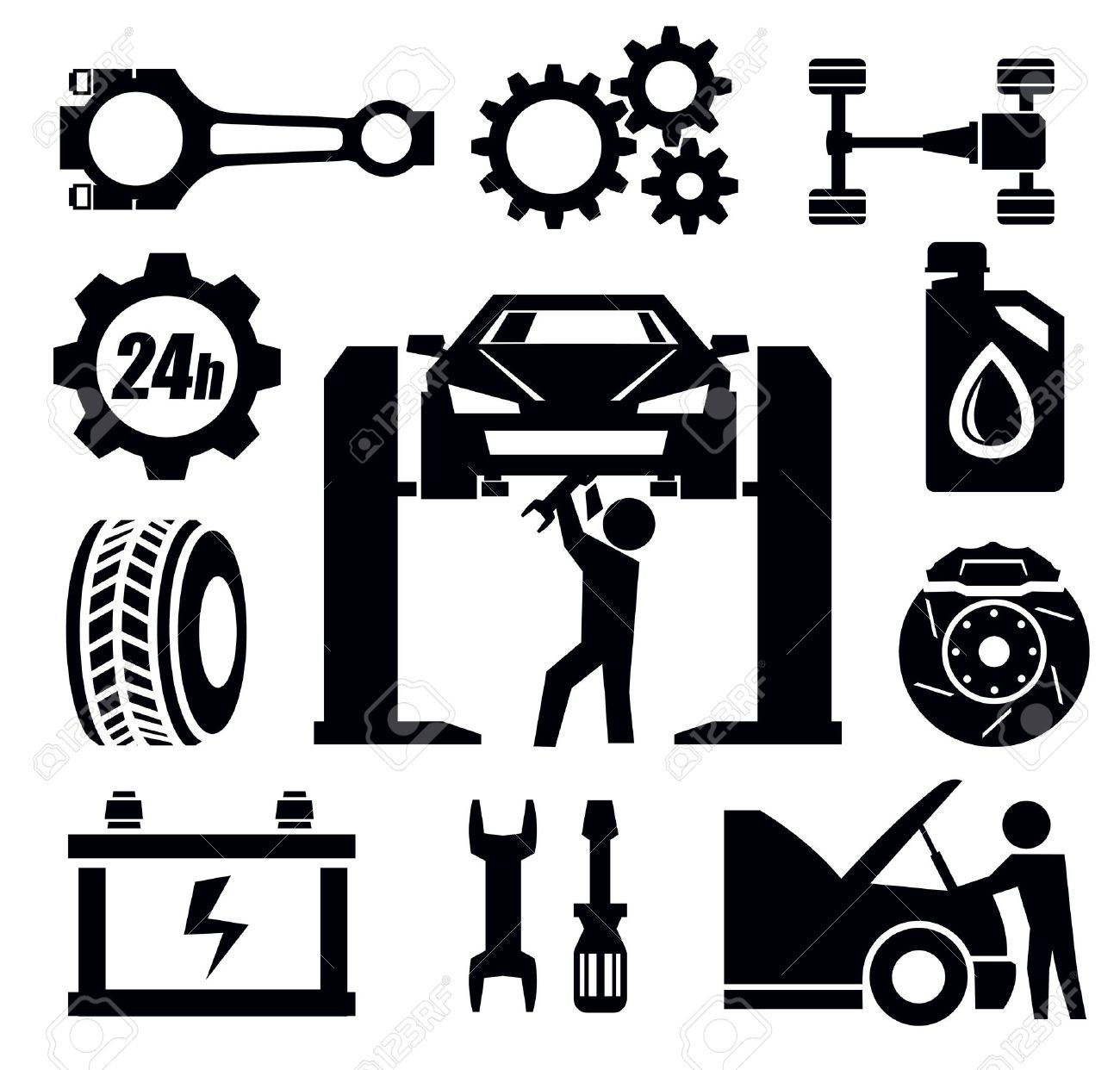 auto repair: car repair icon - Auto Repair Clipart