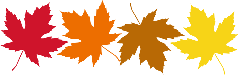 760x240 Fall leaves border clipart free images