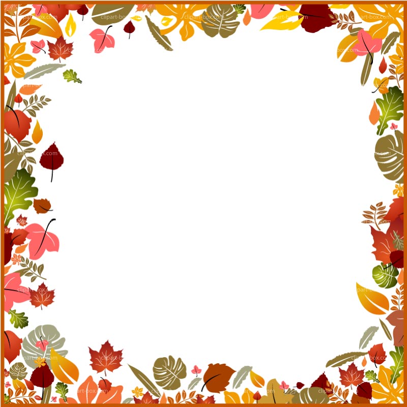 fall leaves border clipart