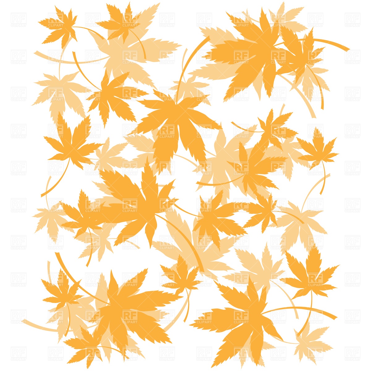 Autumn Leaves Background 377  - Fall Background Clipart