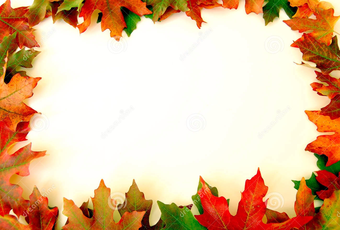Autumn leaves clip art border - Fall Leaves Border Clip Art