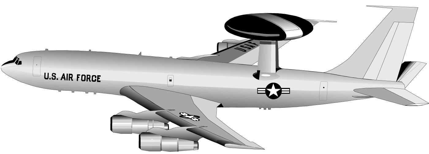 AWACS Aircraft Clip Art