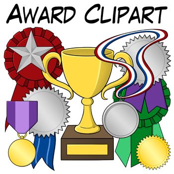 Award Clipart by Digital Classroom Clipart - 86 high-quality transparent  PNG files that you can customize with your own text when creating classroom  awards ClipartLook.com 