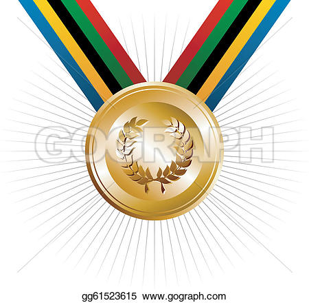 Award Medals u0026middot; Olympics games gold medal with laurel wreath