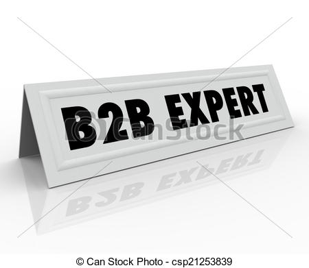 B2B Expert Speaker Presenter  - B2B Clipart