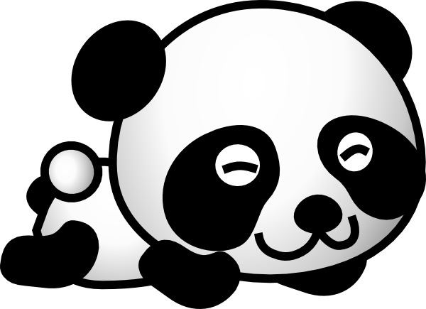 baby boy panda clipart - Cute Panda Clipart