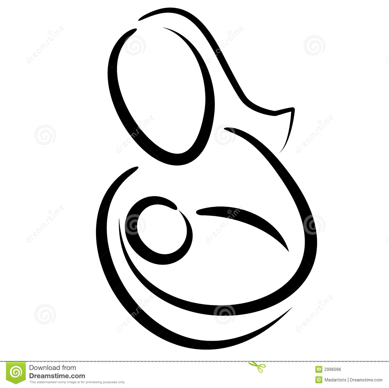 ... mother and baby symbol, h