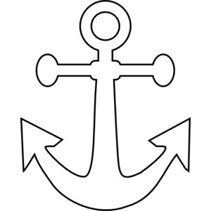 anchor clipart black and whit