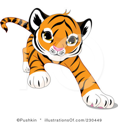 baby tiger clipart - Tiger Clipart Free