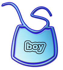 Baby bib for boy