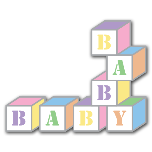 Baby Blocks Clip Art Set Free - Baby Blocks Clipart