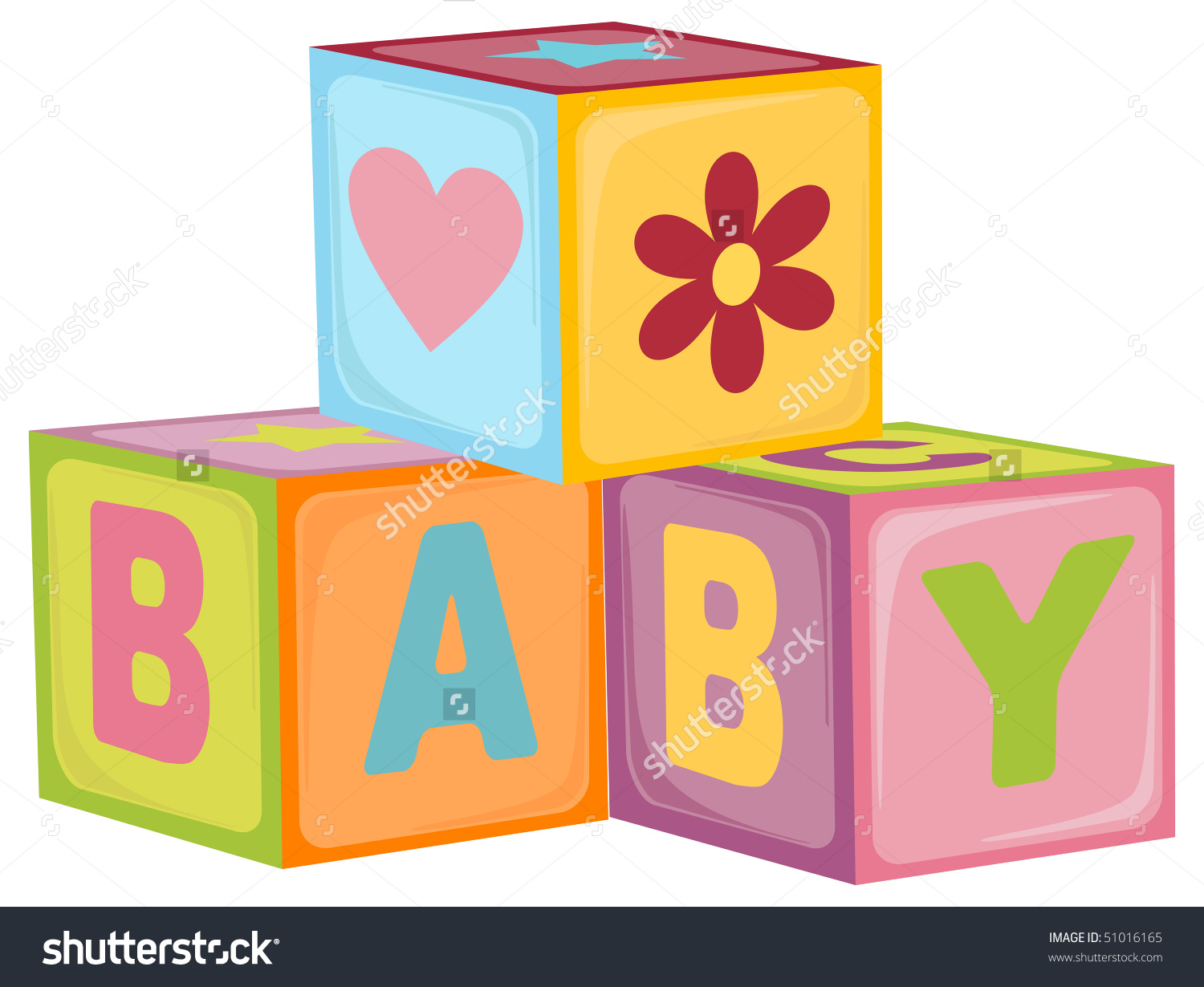 Baby Blocks Clipart Black And