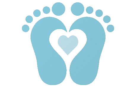 Baby Footprints Blue Clipart