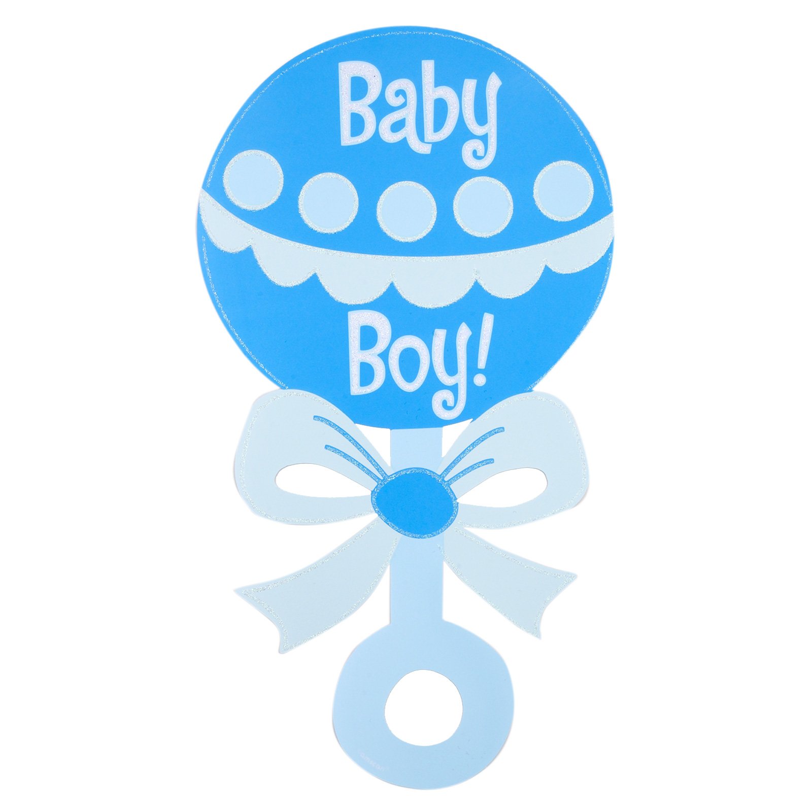 Boy Giraffe Baby Shower Clip 