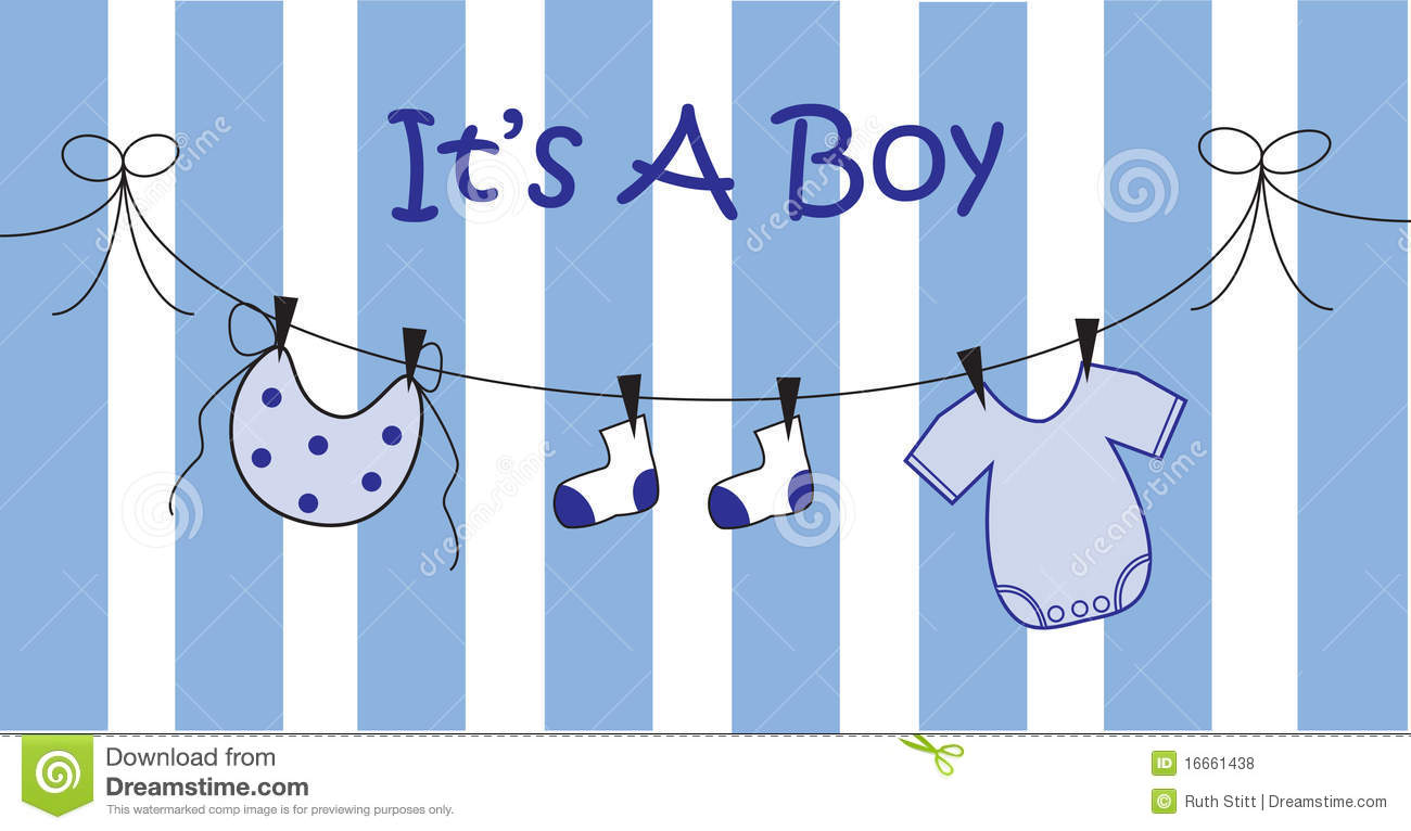 Baby boy baby shower clipart 