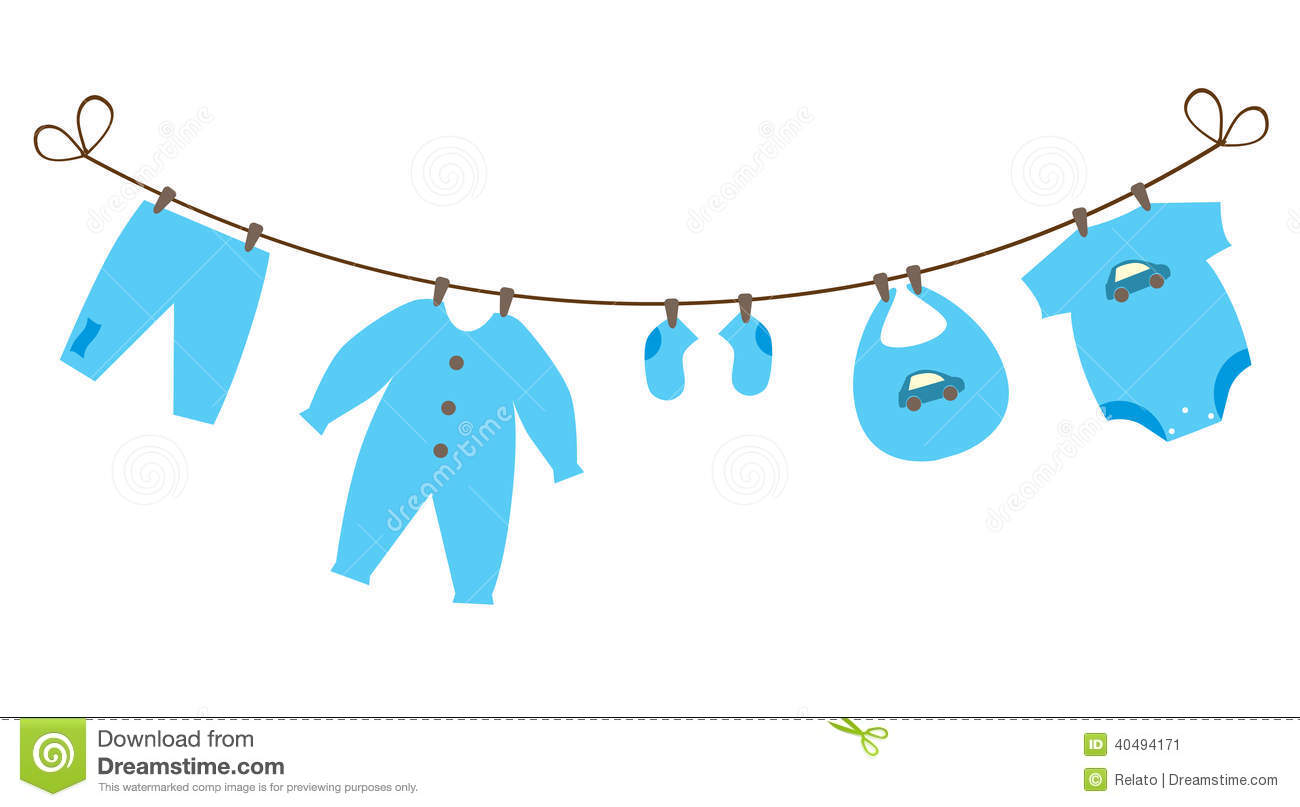 Baby Clothes - vector baby .