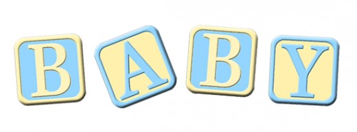 Baby Clip Art Blue Save This  - Baby Blocks Clipart