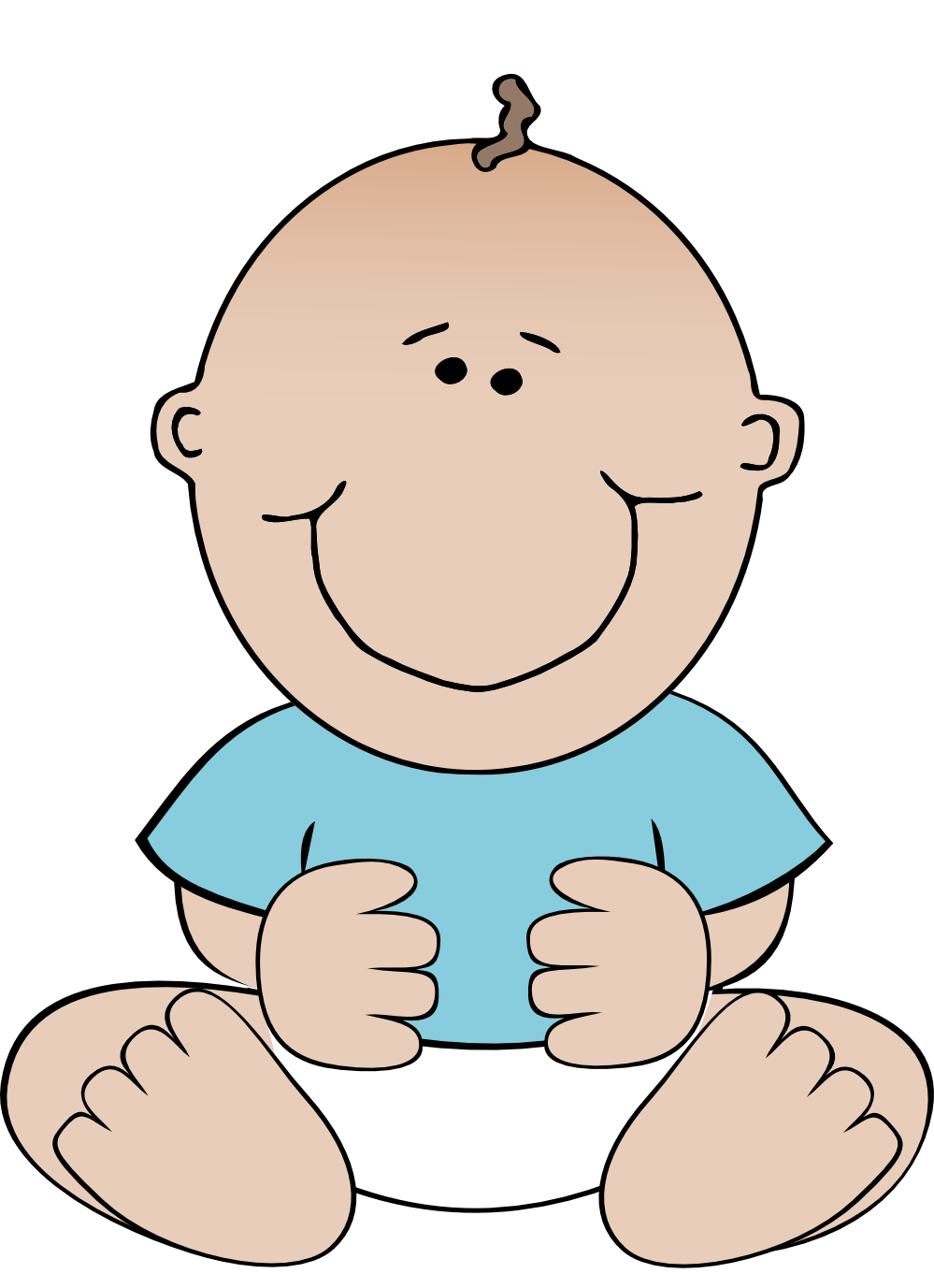 Cute Cartoon Babies - ClipArt