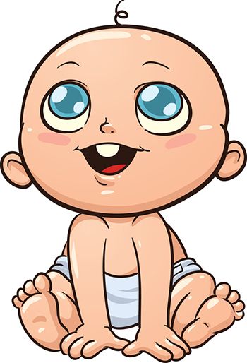 Cute Cartoon Babies - ClipArt - Baby Clipart