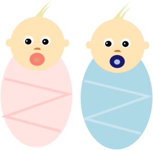 Twin Babies Clip Art - Baby Clipart