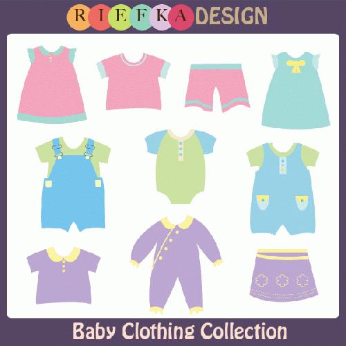 Baby Clothes Clipart My Grafico Baby Clothing