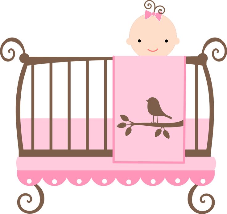 ... Baby crib icon on white b