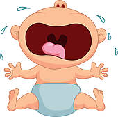 Baby Crying Clipart. Baby boy cartoon crying .