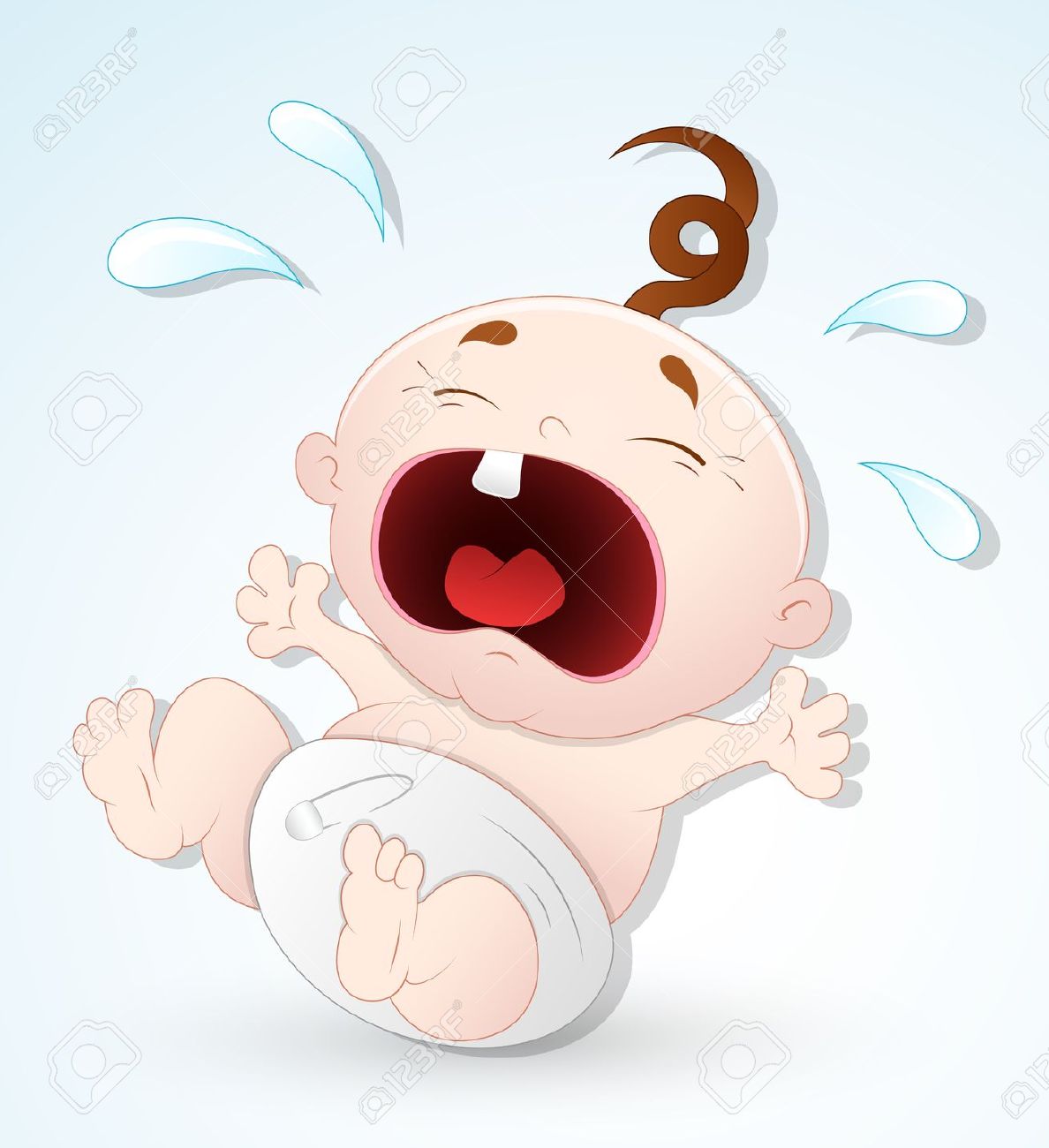 Clipart Crying Babies Royalty