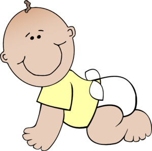 Baby diaper clipart free clip - Baby In Diaper Clipart