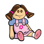 Baby doll clip art - Baby Doll Clipart