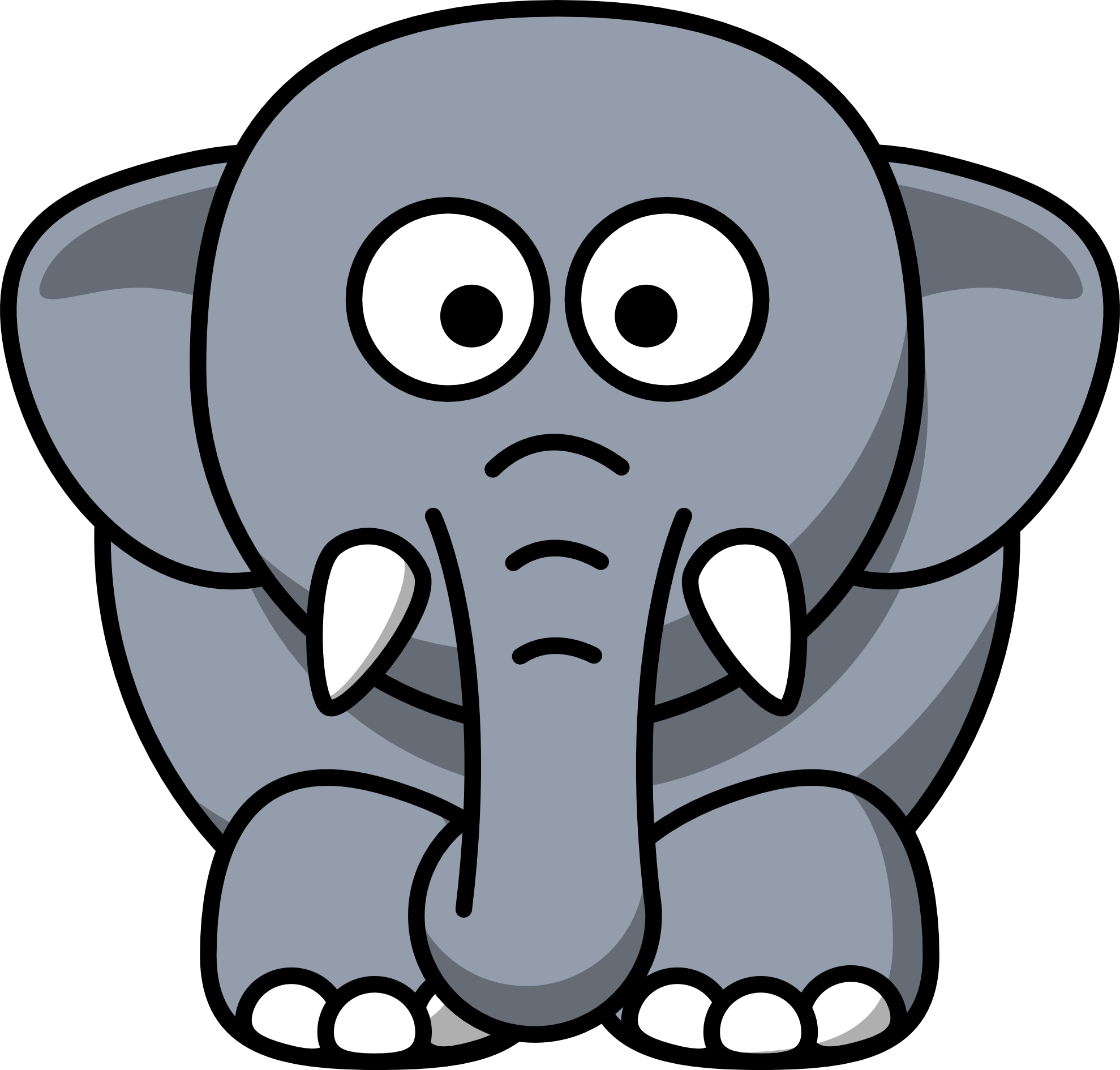 Baby Elephant Clipart Clipart - Elephant Clip Art Free