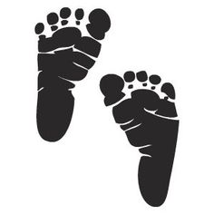 Baby Feet clip art - vector . Svg On Pinterest Silhouettes .