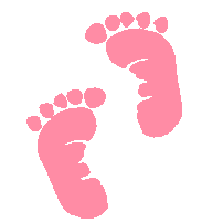 Baby Feet Pink Clip Art. Baby Forecast Cards Candy .