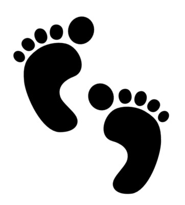 Baby Footprint Clipart Black And White 2015e Boots