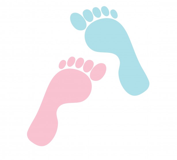 ... Baby footprint clipart free ...