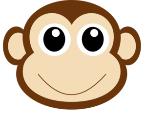 Monkey Face Drawing Clipart .