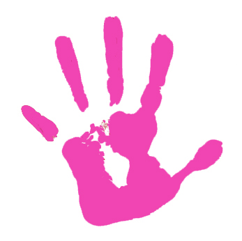 Baby Hand Print Clip Art .. - Handprint Clip Art