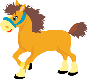 You can use this cartoon hors