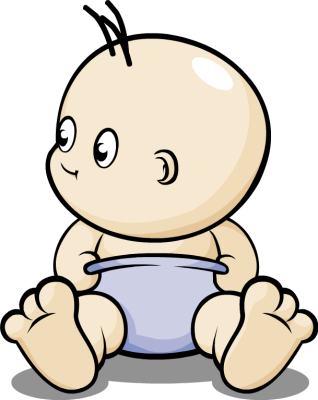 Baby in diaper clipart clipar - Baby In Diaper Clipart