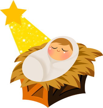 Baby Jesus Clipart Black And 