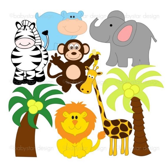 Baby Jungle Animals Clipart Free Clipart Images