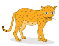 baby leopard. Size: 84 Kb - Leopard Clip Art